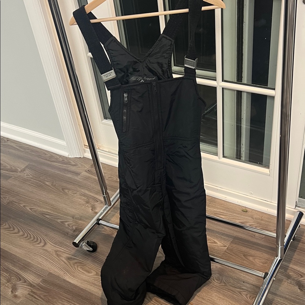 Kids Black snow bibs - size 7